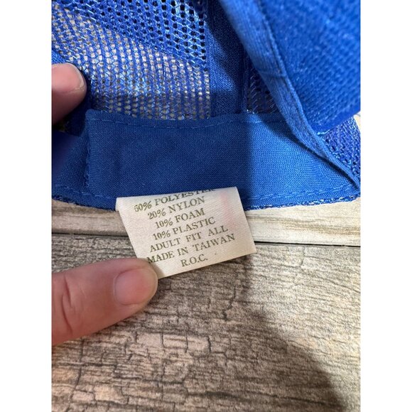 Vintage 90s Barricade Building Products Madhatter Snapback Trucker Hat Snapback - Picture 3 of 7